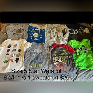 Boys Size 5 Star Wars lot